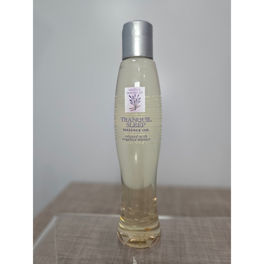 Bath and Body Works Aromatherapy Tranquil Sleep Massage Oil Vanilla Lavender 6oz